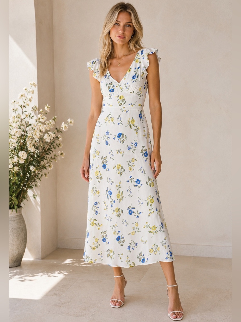 Jason Wu floral ruffle dress
